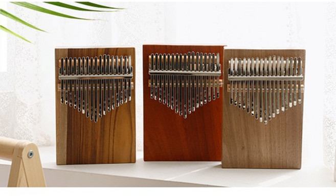핸드메이드 손가락 피아노 원목 칼림바 17키, 월넛, 1개