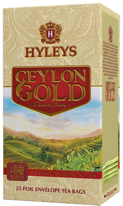 [정식수입] HYLEYS 하일리스 실론골드 홍차 25티백, 1박스, 25개입, 2g - 쿠팡