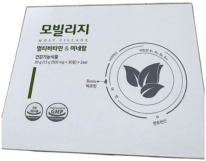 비오틴 국내 최대 함량 멀티 비타민 영양제 건강기능식품 60정 1개