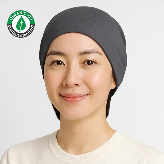 항암모자 오가닉순면100% 수면비니 국내생산 사계절