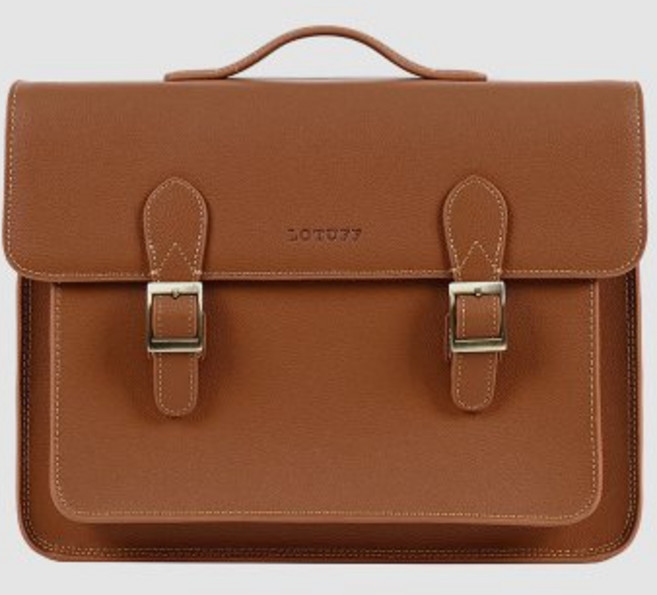 LOTUFF 남자 가죽 사첼백 LO-5423 BR, none
