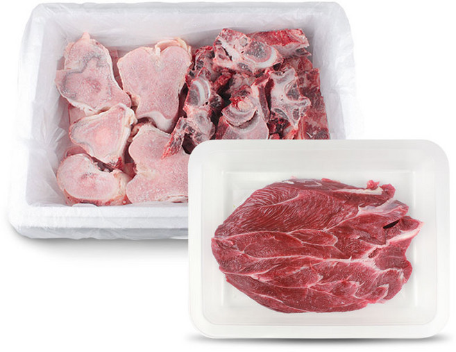 전통참한우 사골잡뼈 실속형, 1세트, 사골2kg+잡뼈2kg+사태400g(실속형)