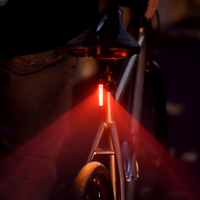 레마르 초경량 선명발광 LED 자전거 후미등 (USB 충전), 1개, 레드