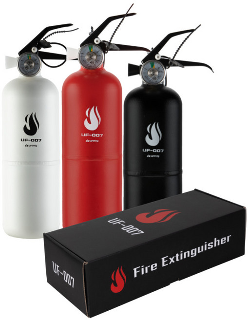 차량용 소화기 UF-007 세이프티유 캠핑용 가정용 사무실 법적 의무화 벌크형(소화기+단품박스), 1개, 레드, 0.7kg