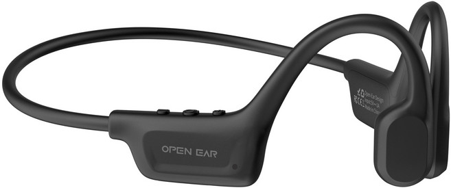 OPEN EAR G1 骨傳導藍牙耳機 運動專用 IPX7防水 防汗, 通用, 黑色