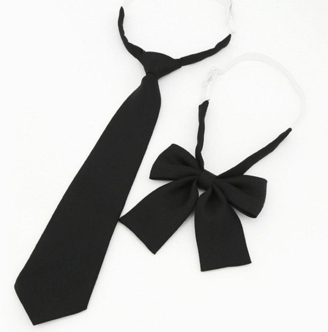 (2종세트)NT30 여자 교복 스쿨룩 넥타이 리본타이 세트 - 단체 행사 졸업식 코스프레