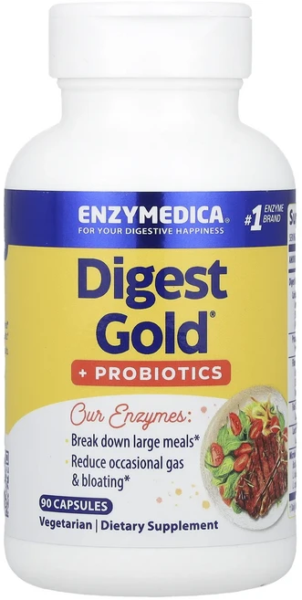 몸관리하세요 겨울입니다 Enzymedica Digest Gold® + 프로바이오틱 캡슐 90정 특별관리진행, EnzymedicaDigestGold프로바이오틱캡슐90, 1개 - 쿠팡