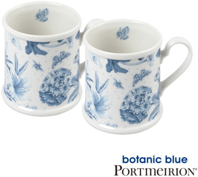 [포트메리온] 보타닉블루 머그 0.35L 2p(BO), 2개