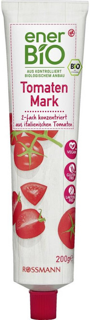 독일 에너바이오 Ener BIO tomato Paste 토마토 페이스트 튜브, 2개, 200g