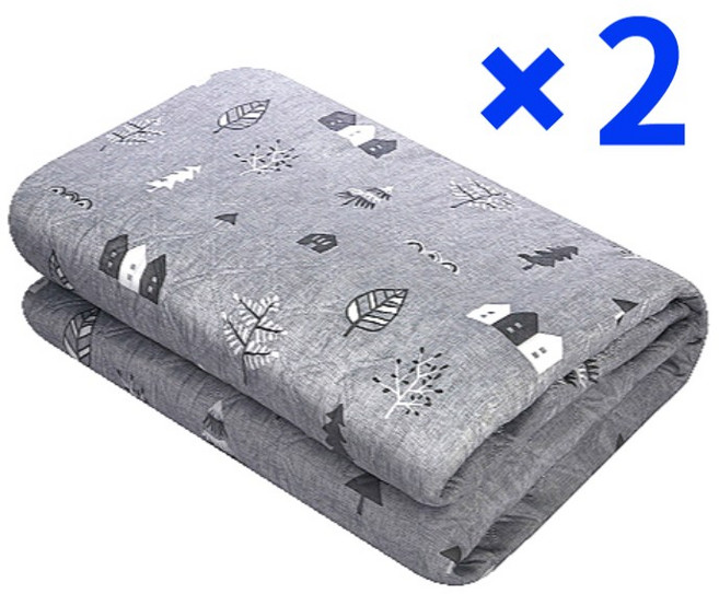 키네스코 1인용 전기장판 전기요 2인용 싱글 침대용 전기매트 캠핑용 여행용 미니 슈퍼싱글, 7. 무자계 하우스윌 그레이:소형(미니싱글) 2개