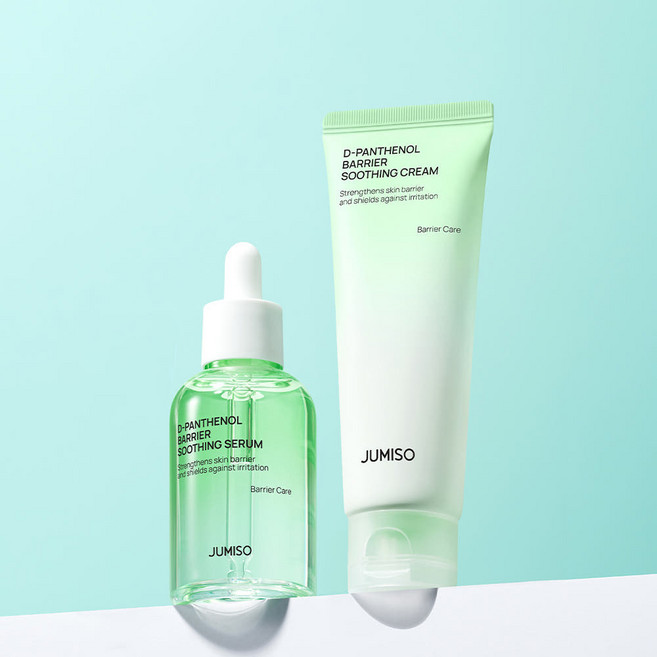 주미소 D-판테놀 베리어 수딩 크림 80ml+세럼 70ml 장벽진정세트, 1세트