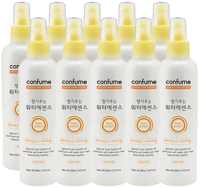 과일나라 컨퓸 향기주는 워터 헤어 에센스(흰장미향) 252ml X 10개