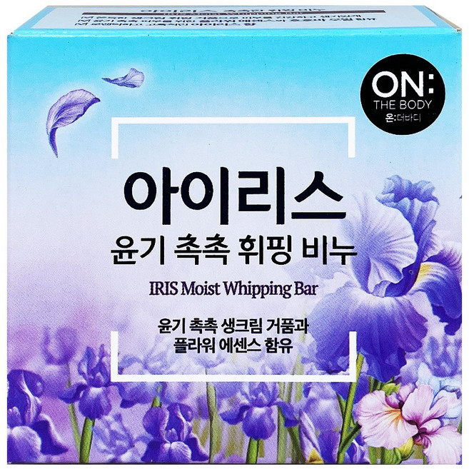 온더바디 촉촉한 휘핑비누 아이리스, 90g, 5개