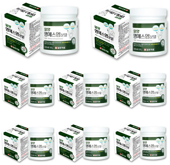 일양약품 일양 엠에스엠 분말 MSM, 360g, 8개