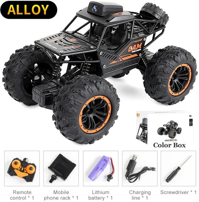 HD 카메라가 장착된 Rc 자동차 제어 스턴트의 FPV WIFI 1:18 2.4G SUV 무선 조종 등반 장난감 표지판에, 01 Car 2 B