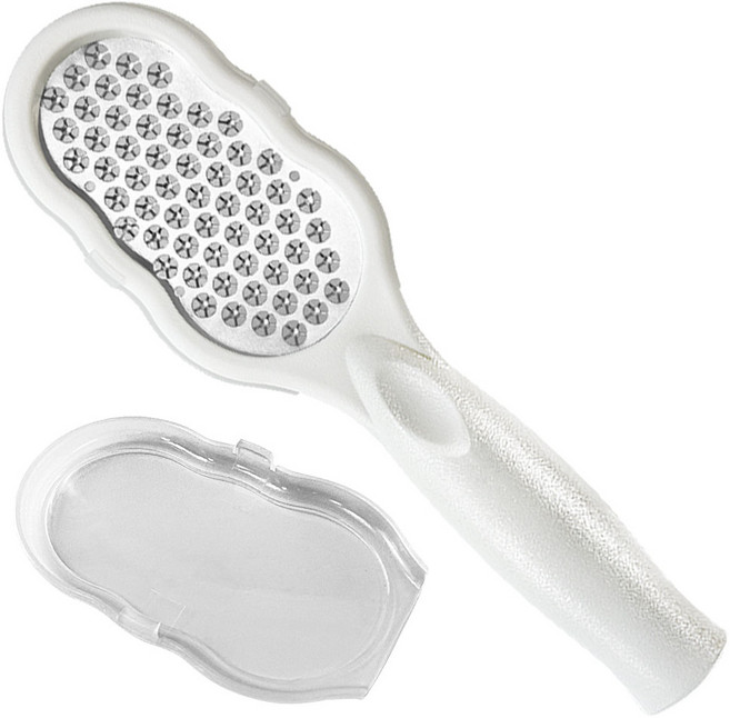 ARUA 발 각질 제거기 풋파일 풋크림 굳은살 풋 케어 갈라짐 제거, 발각질제거기(화이트), 1개, 1개입