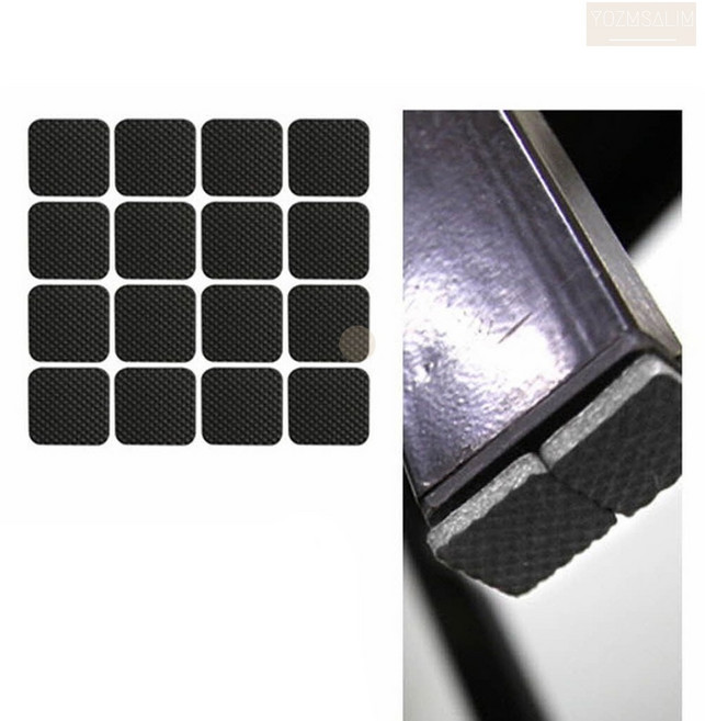 32p 사각 EVA 검정 식탁의자 소음 방지 깔개 깔판 발패드 스티커