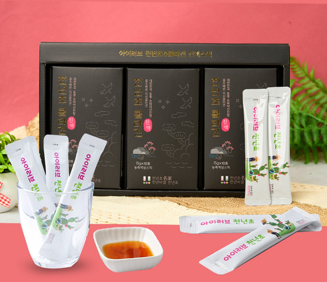 콜라겐 천년초 진액스틱 15g 30팩 천년비결천년초, 30개, 30회분