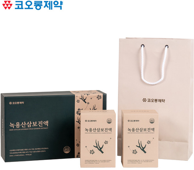 [코오롱제약] 녹용산삼보진액 60ml, 30개