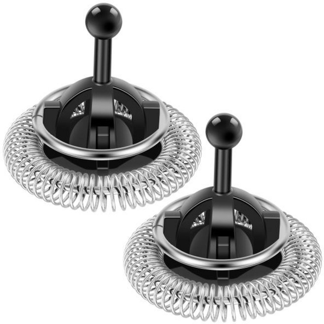2Pcs 우유 Frother 교체 털 3/4/Plus와 호환 블랙 플라스틱 스테인레스 스틸 우유 Frother 부품 커피, 01 black 2, 01 CN