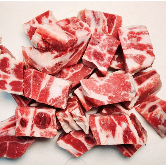 [행복미트] 돼지 스페어립 살 많는 돈갈비 3-5cm절단 찜용 탕용 2kg [당일발송], 1개