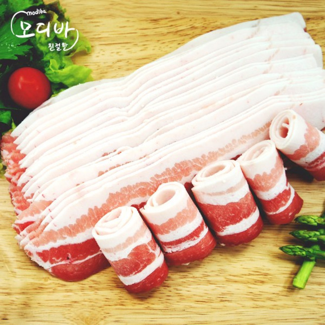 모디바 냉동 삼겹살 오겹살 구이용 대패 통삼겹살 300g, 1개, 04. 대패삼겹살(구이용/ 300g )