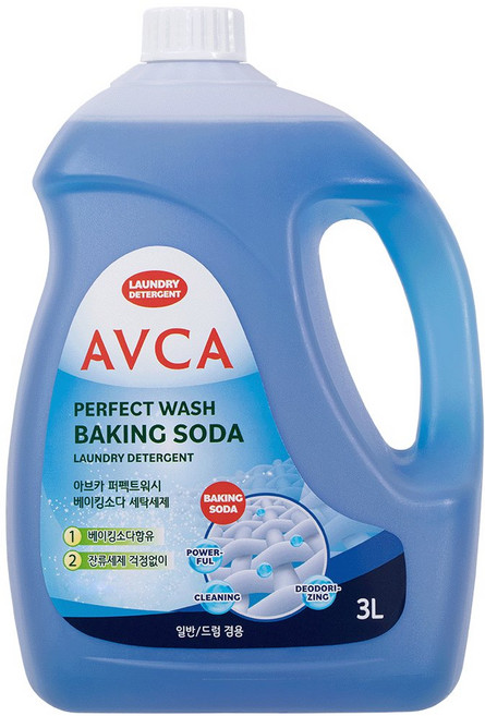 아브카 퍼펙트 워시 베이킹소다 액체 세탁세제 본품, 1개, 3L