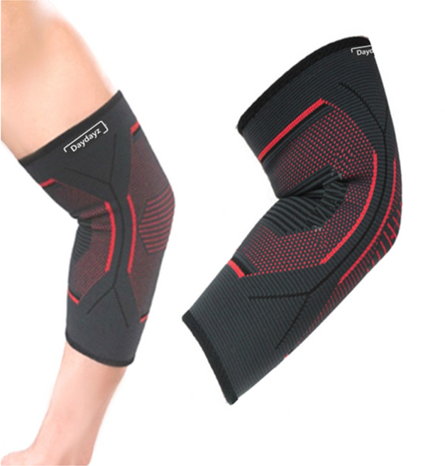 셀프케어 데이데이즈 2개 좌우세트 팔꿈치보호대, 1세트, 레드