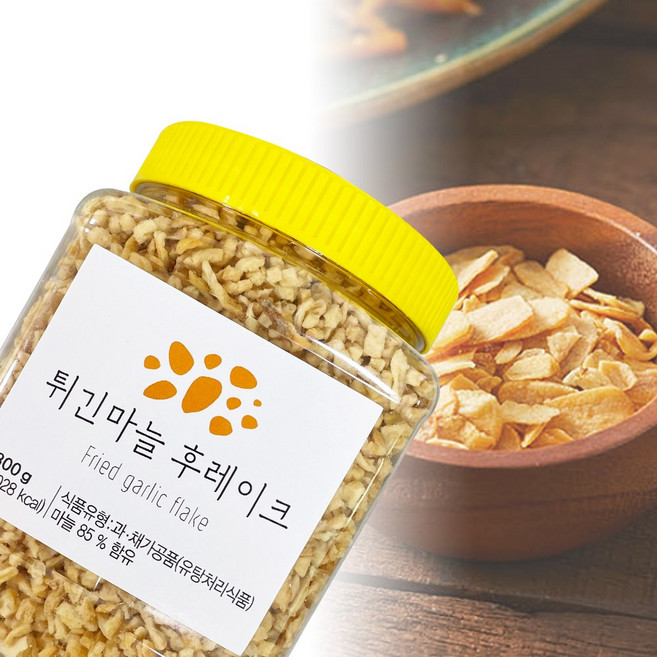 제이케이푸드 모노링크 튀긴마늘 후레이크 300g 갈릭후레이크 마늘분태, 1개