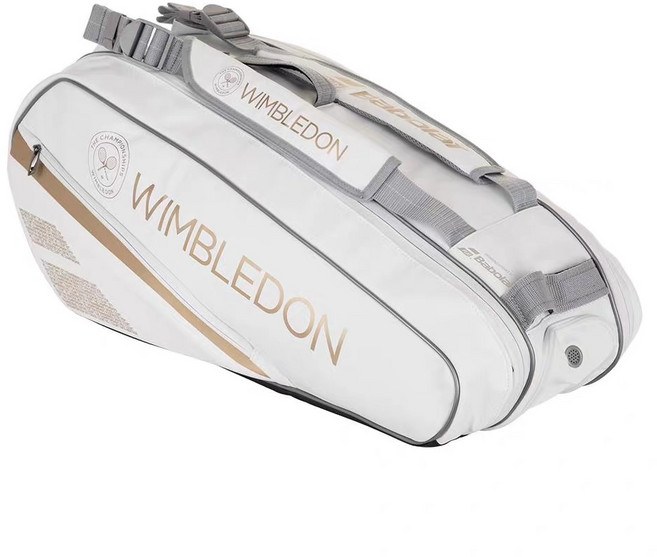 바볼랏 2020 윔블던 화이트 테니스 가방 6팩 라켓 가방 신발 수납 6PK, 6개