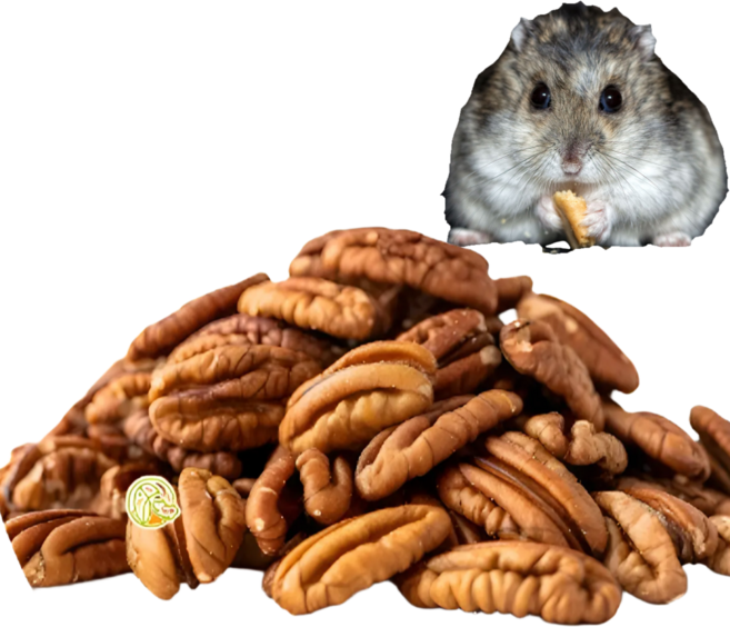[내일도착] 100%자연 햄스터 이갈이 앵무새 애완조 견과류 간식 무염 피칸, 1개, 20g
