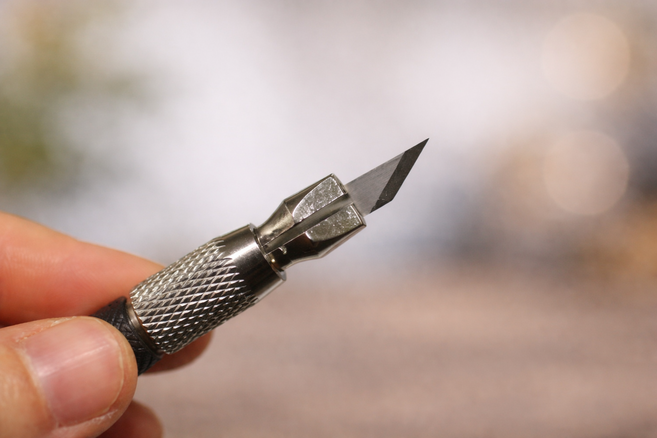 문고리닷컴 다기능 아트나이프 프라모델 미니공예 조각 칼 칼날12PCS, 1개, 블랙