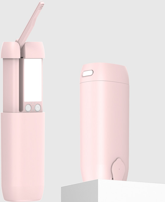 휴대용 비데 외출 여행용 C타입 충전식 비데 캠핑 전동비데 140ML 블루/핑크, 단순배송상품, J01-Pink