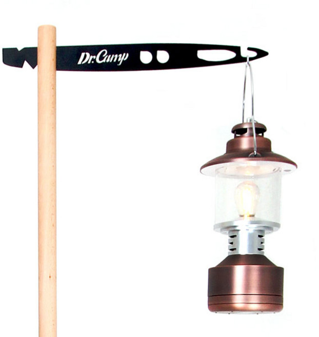 닥터캠프 캠핑우드파일드라이브_랜턴걸이스탠드 캠핑문패걸이 감성캠핑필수템, 1개