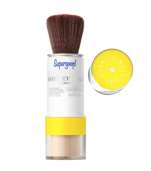 슈퍼굽 SUPERGOOP 리 세팅 100% 미네랄 파우더 선스크린 SPF 30 PA+++, 1개