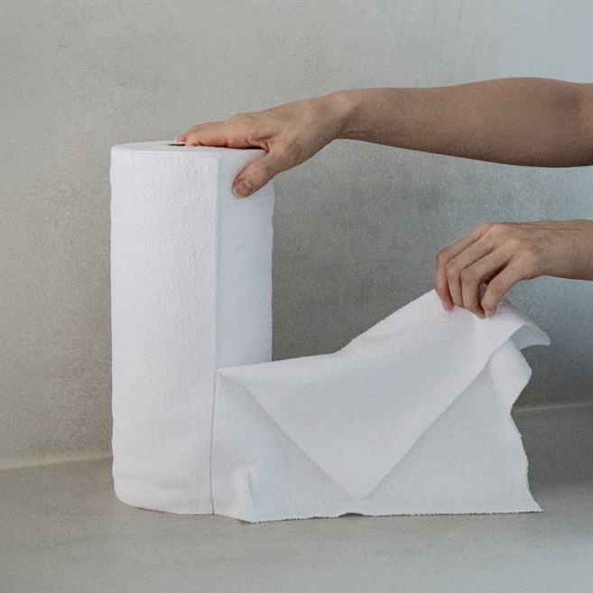 판타스티클린 극세사 빨아쓰는 행주 다용도 타올 40매, 1개, 화이트