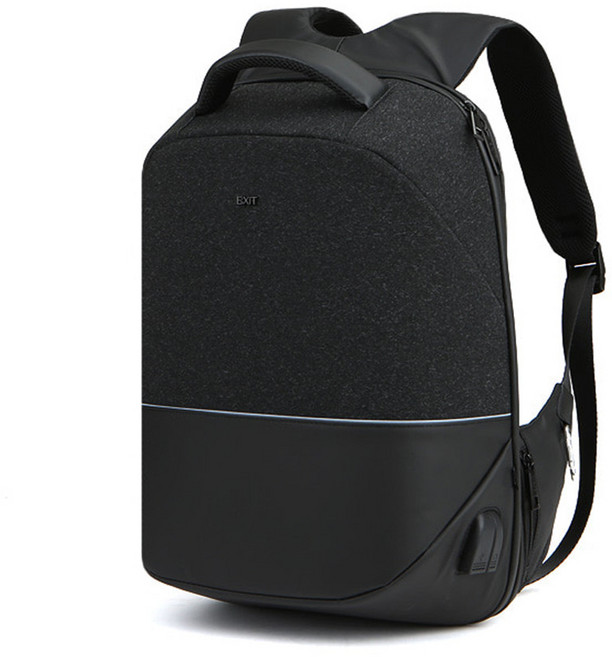 더마크 엑시트 하드 커버 USB 기능성 캔버스 노트북 수납 백팩 B_X105