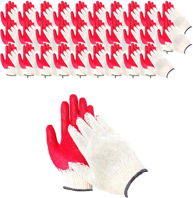 DK DK반코팅장갑 적색 고급코팅장갑 100켤레묶음, 레드, 100개