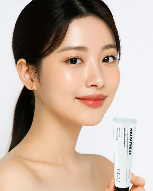 피부과 전용 재생 물광비비 INVU 리페러티브 선크림, 1개, 30ml