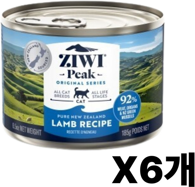 지위픽 캣 캔 식품 양고기 185g x 6개, 양