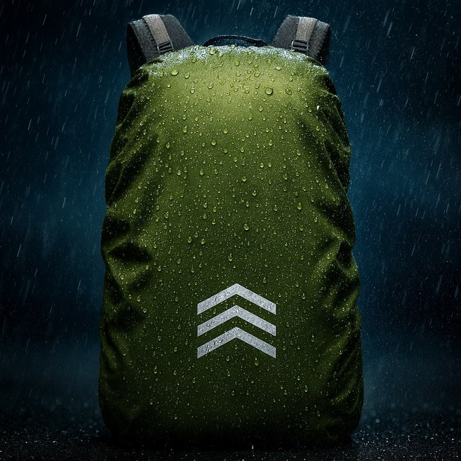 수버렌 백팩 방수 반사 레인커버 여행 등산배낭, 1개, 그린