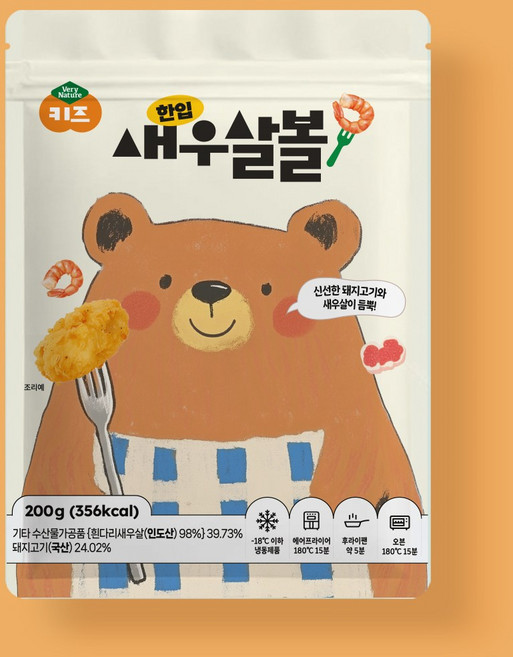 베리네이처 아이 어린이 반찬 한입 새우살볼 200g, 1개