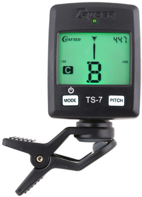 크래프터 클립형 기타 우쿨렐레 베이스기타 튜너 TS-7 PRO, 1개