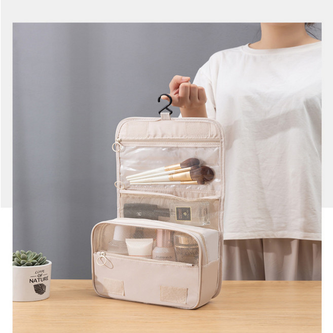 화장품 여행 파우치 캐리어 정리백 메쉬 준비가방 블랙
