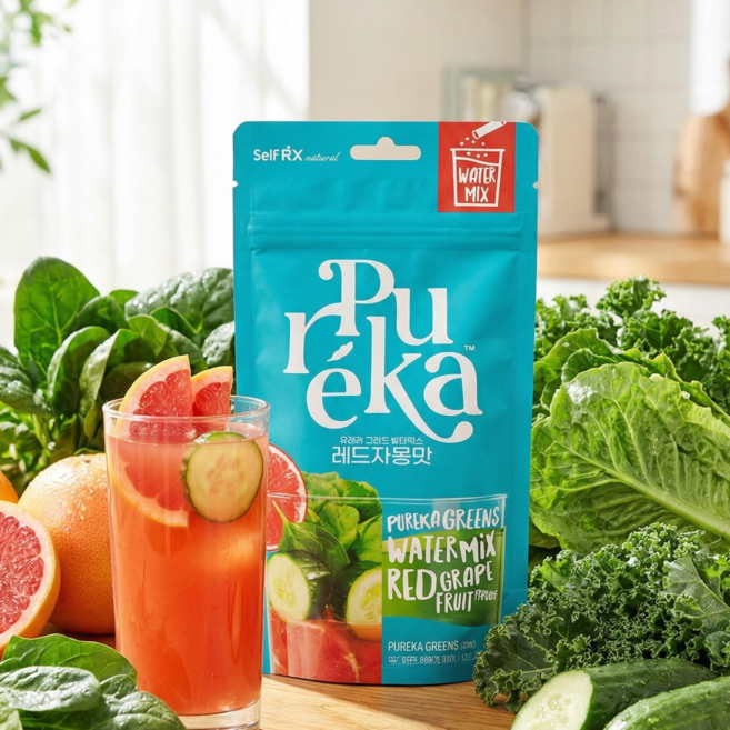 퓨레카 그린즈 워터믹스 7포 4종/크런치 2종 신제품, 1박스