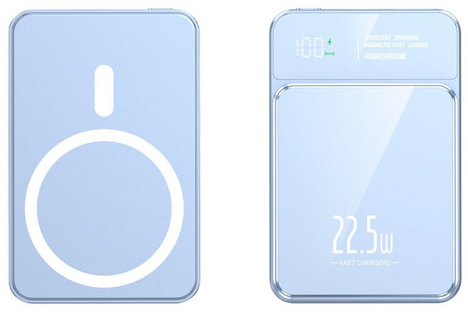 MM美滿 20000mAh 無線磁吸行動電源 22.5W超級快充, 藍色【22.5W有線充+15W無線充】,20000mAh, 藍色, N/A