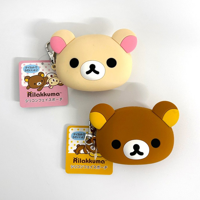 일본 정품 리락쿠마 동전지갑 실리콘 미니 에어팟 파우치