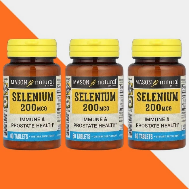 Mason Natural 셀레늄 200mcg 60정, 3개 - 쿠팡