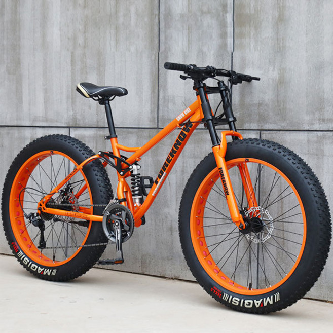 GOBC 팻바이크 펫바이크 산악 자전거 와이드 광폭타이어 MTB자전거 엠티비 바퀴큰, 26인치, 24단, C타입 화이트, 1개