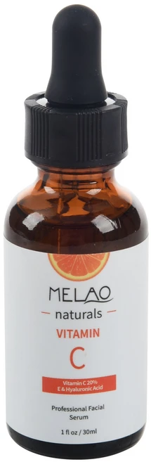 MELAO 천연 비타민 C 세럼 포 페이스 오가닉 안티에이징 국소 세럼 20% 비타민 C + E 30ML, 1개 - 쿠팡